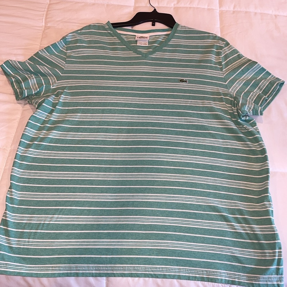 Lacoste striped  shirts bundle green/orange/ red/ white good condition 3xl - Picture 7 of 10